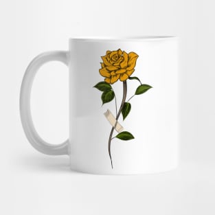 Yellow rose Mug